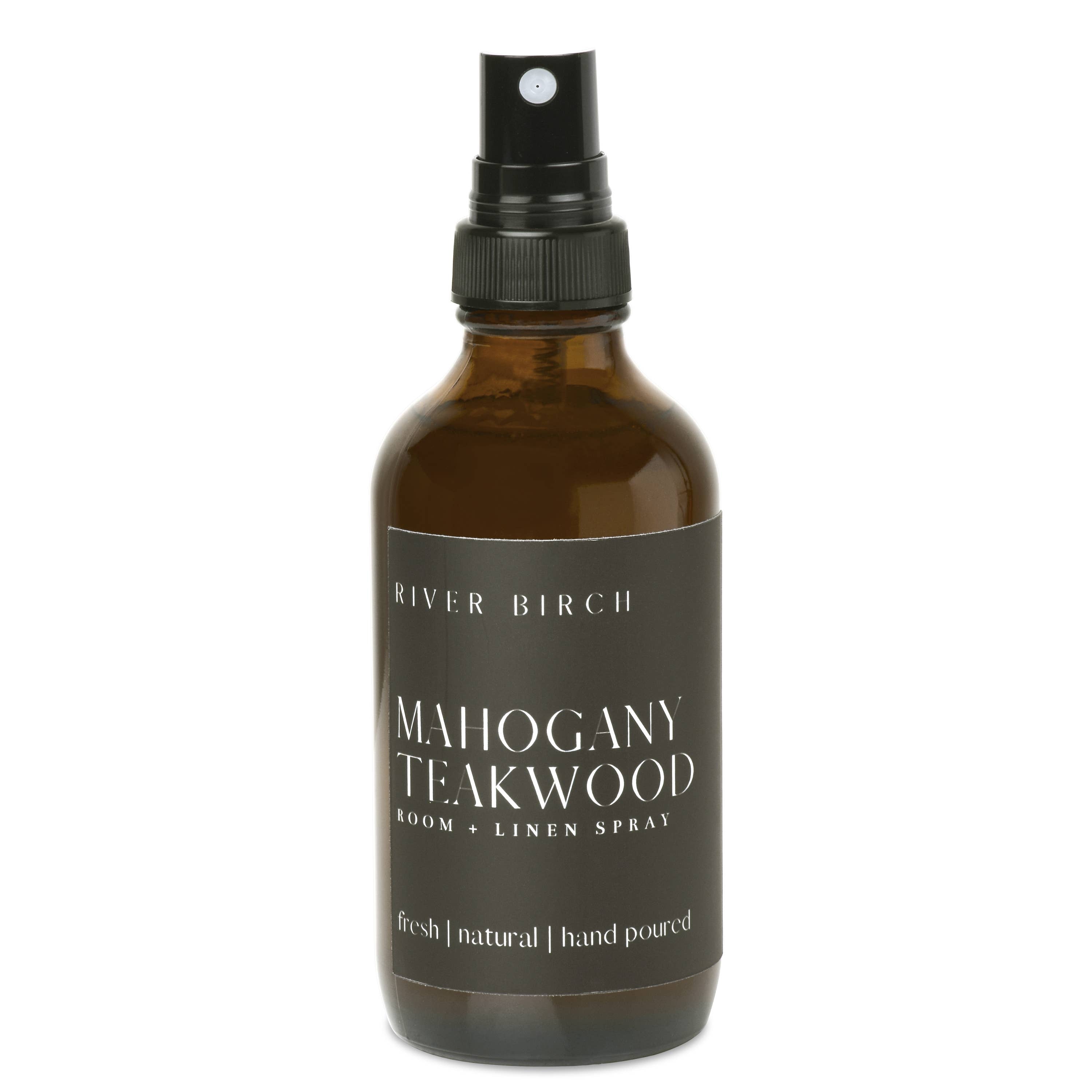 Mahogany Teakwood - 4 oz Amber Glass Room + Linen Spray